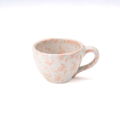 Taza latte 12oz-Balnco Acuarela Rosa