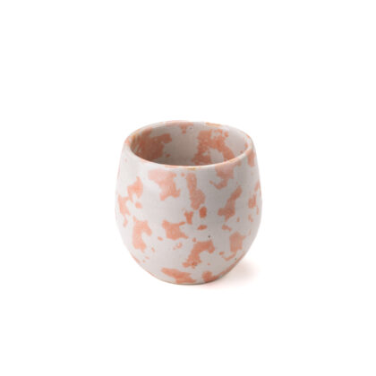 Vaso Oval 10oz-Blanco Acuarela Rosa