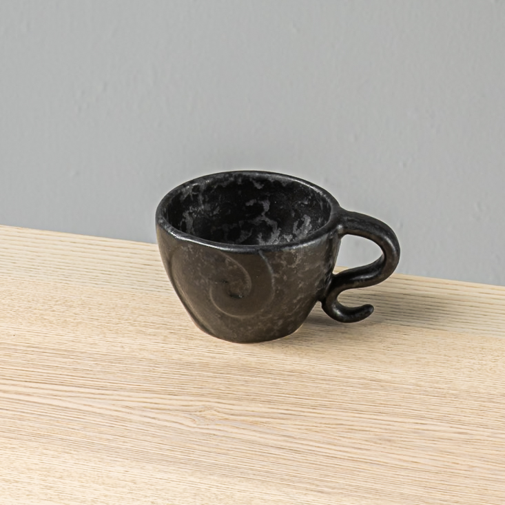 Taza Latte 12oz-Negro Lumbre y Negro Mate