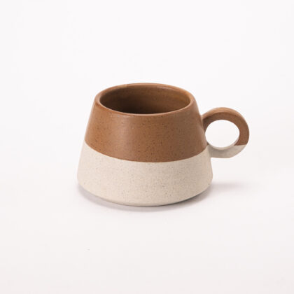 Taza Angular 12oz-Cafe Mate Mitad Pasta Natural