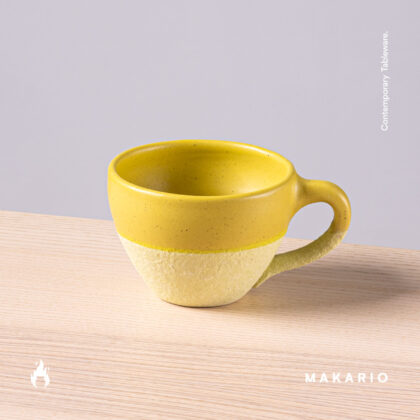 Taza Latte 12oz-Amarillo Mate con Engobe