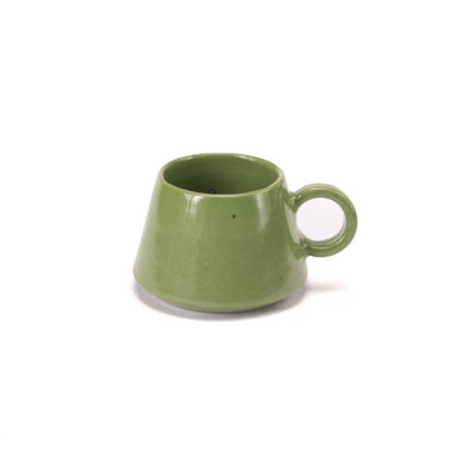 Taza Angular 12oz-Pasta Verde Natural Brillante
