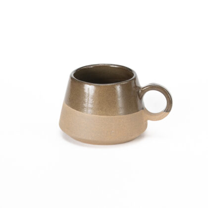 Taza Angular 12oz-Pasta Oxido Mitad Cafe Oxido