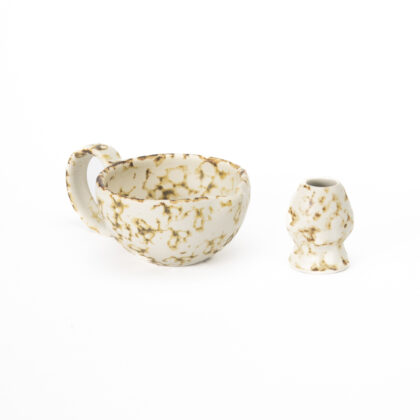 Set Matcha con Agarradera-Blanco Acuarela Oxido