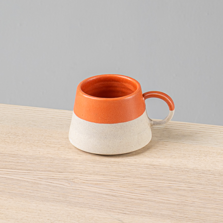 Taza Angular 12oz-Tangerina mitad Pasta Natural