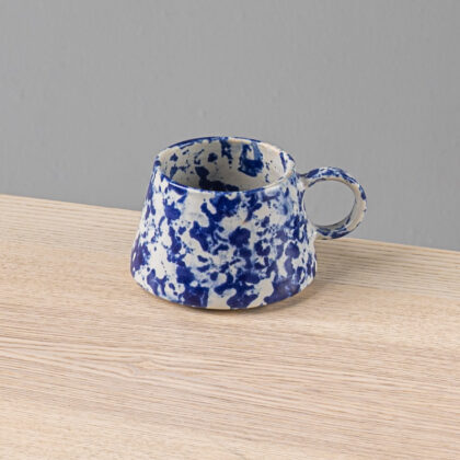 Taza Angular 12oz-Acuarela Azul