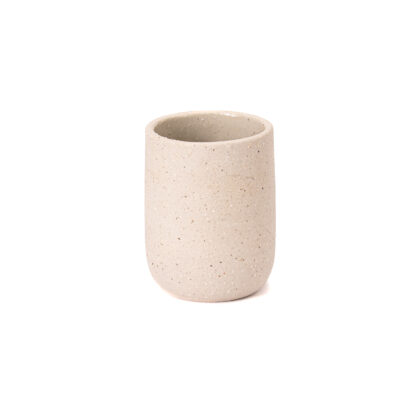 Vaso Boleado 12oz-Pasta con Arcilla interior Natural Brillante
