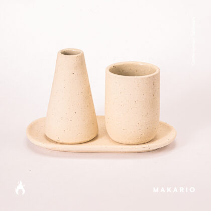 Juego Dispensador y Vaso para Baño