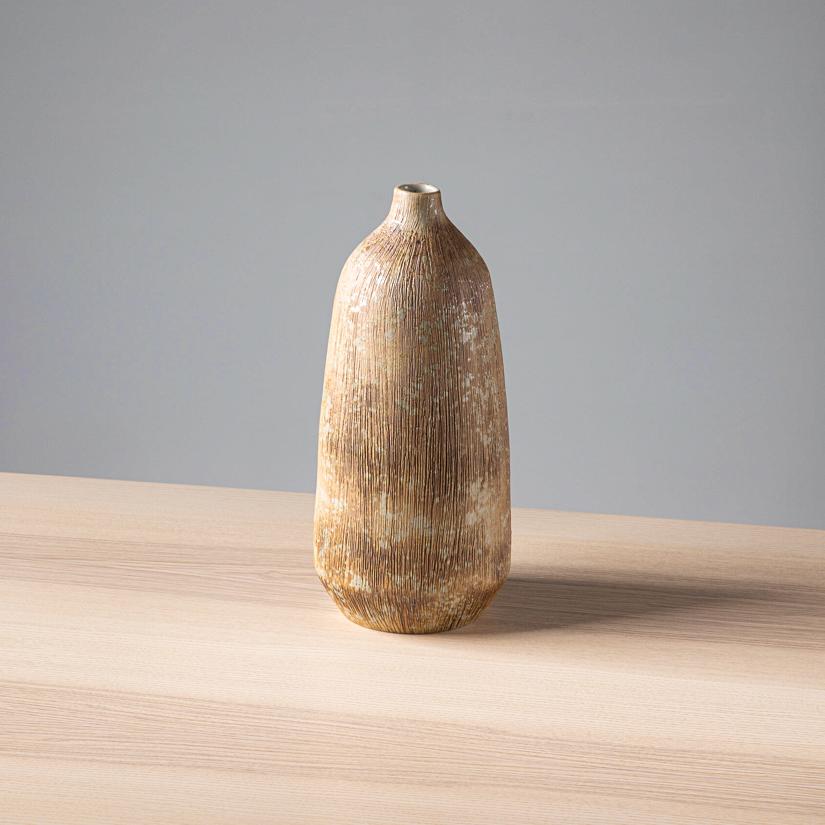 Jarron Tobera Florero-Tallado Oxido