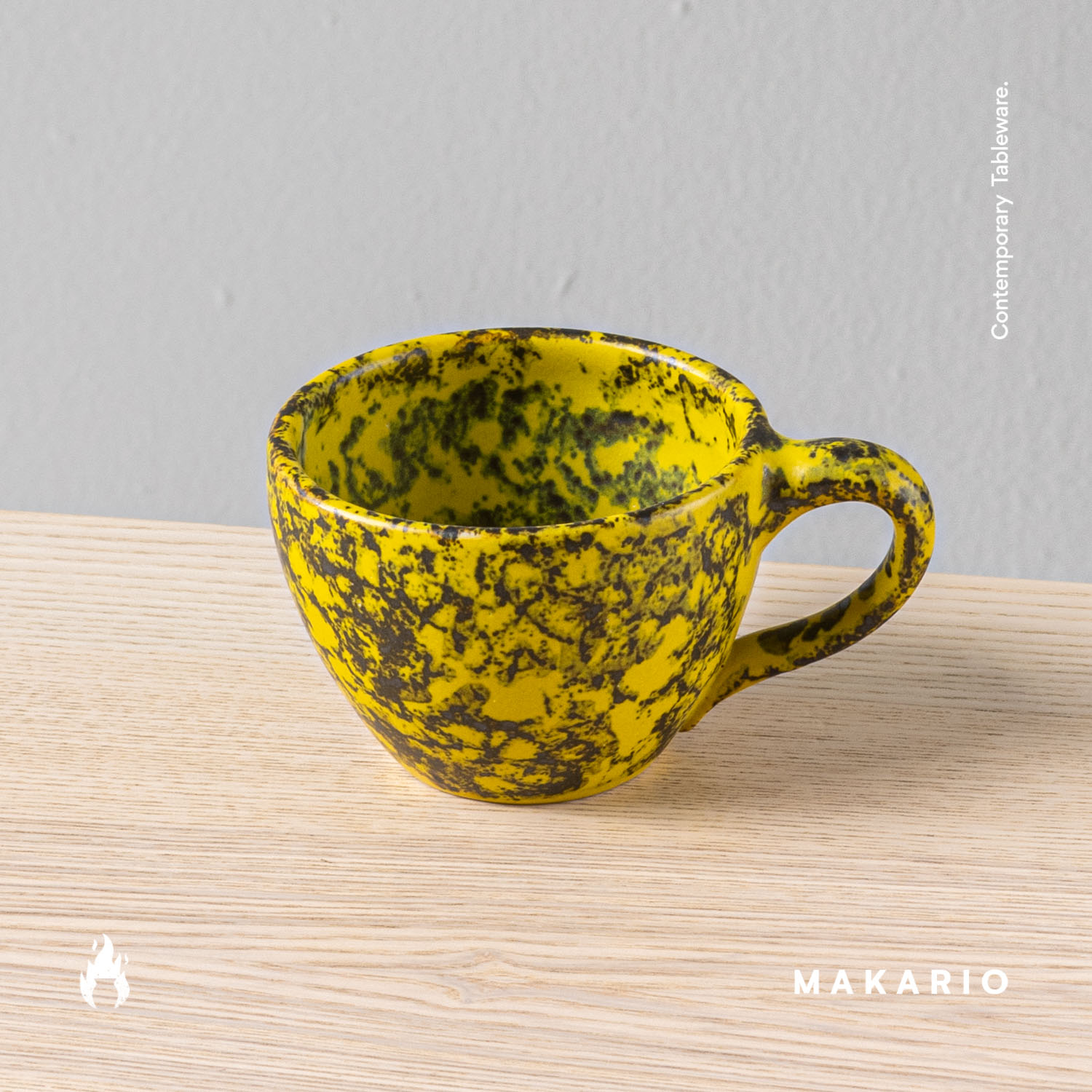 Taza Latte 12oz-Amarillo y Lumbre