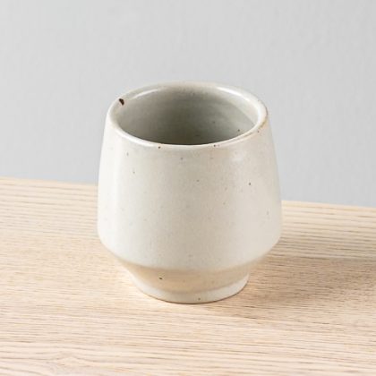 Vaso Angular 12oz-Blanco Semi Mate