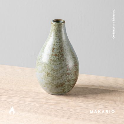 Botella Gota 14oz o Florero-Azul Mineral