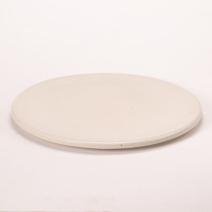 Plato Plano Patilla 32cm-Blanco Satin