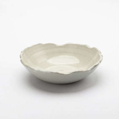 Tazon Borde Irregular 24cm-Natural Brillante