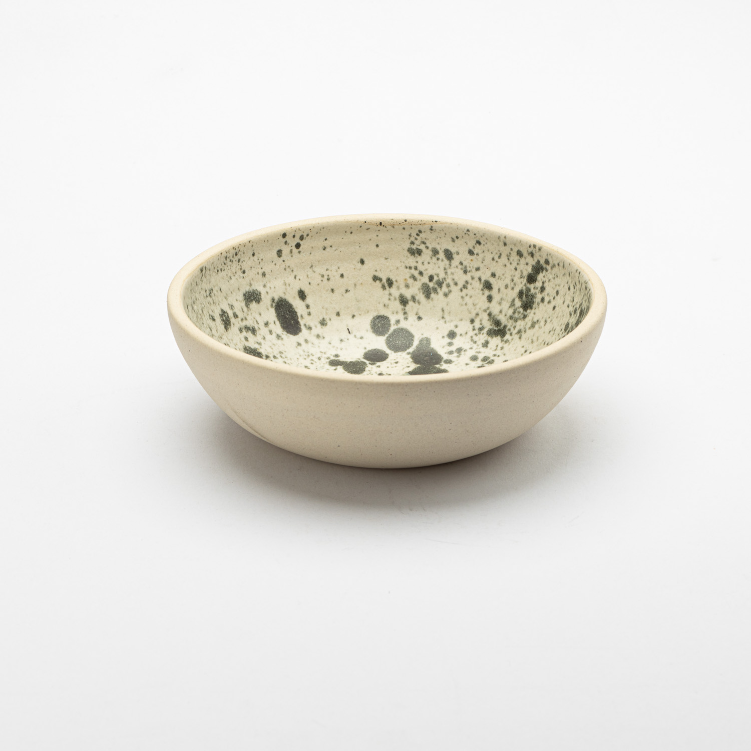 Tazon Extendido 16cm x5cm-14oz-Pasta Natural interior Blanco Mate Jaspeado Negro