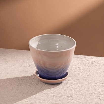 Maceta Boleada con Base-Degradado