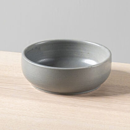 Plato Hondo 19x7cm con pata 32oz-Gris