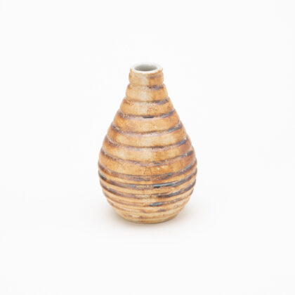 Florero Botella 10oz-Rayado Oxido