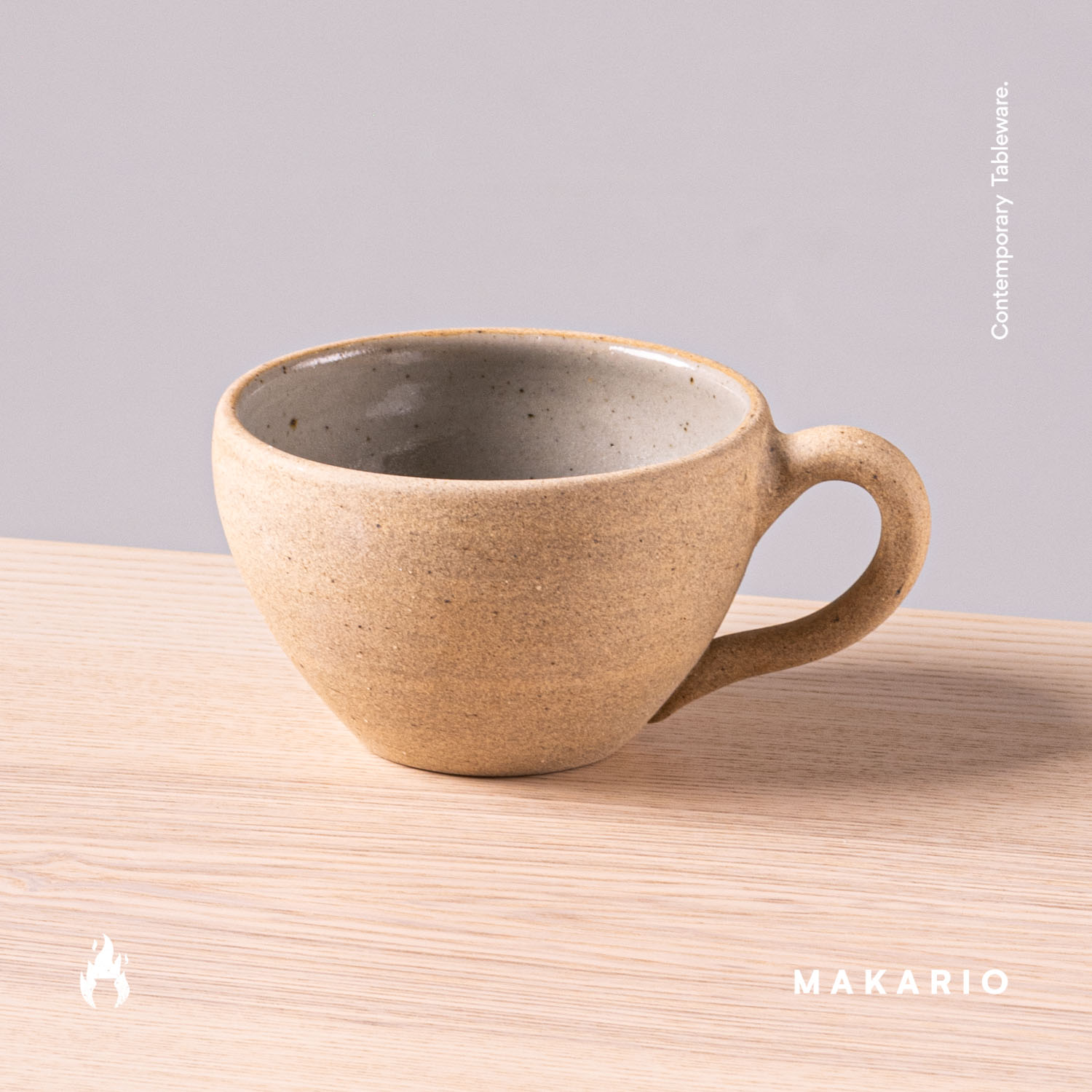 Taza Latte 12oz-Pasta Oxido interior Brillante