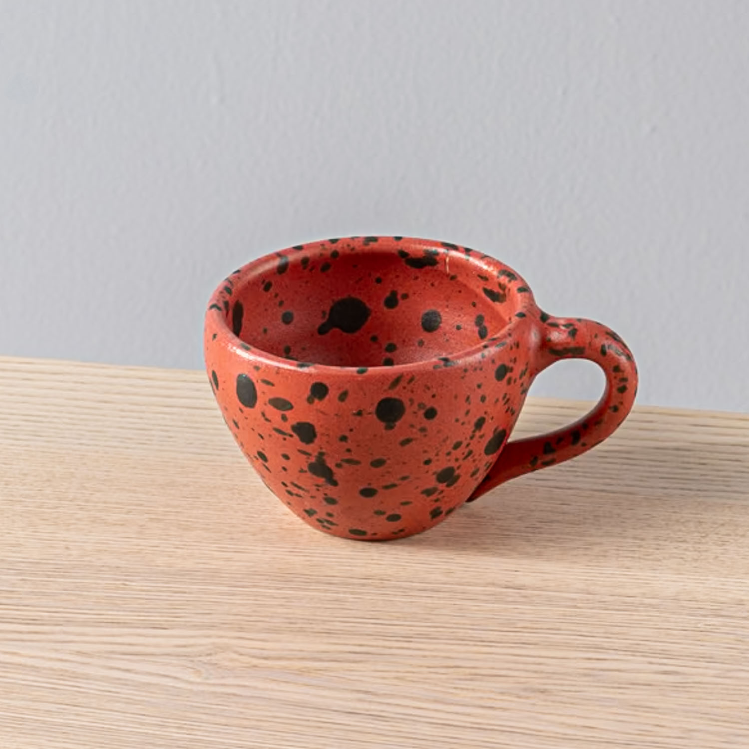 Taza Latte 12oz-Rosa Jaspeado Negro