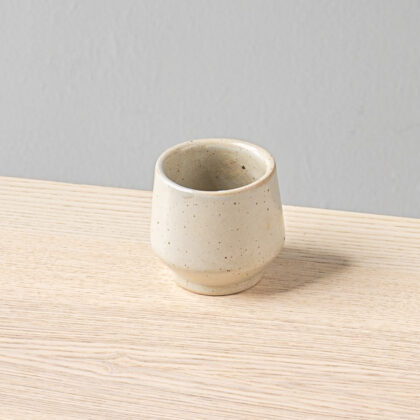 Vaso Angular 6oz-Blanco Semi Mate