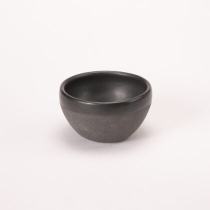 Tazon Cuenco 12oz-Engobe negro mitad Negro Mate