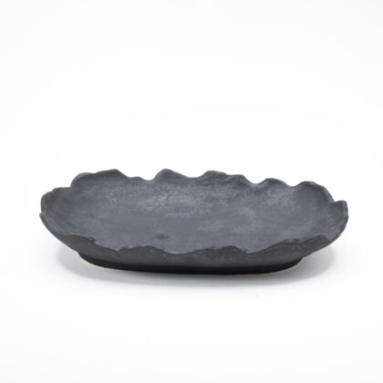 Charola Irregular 31x23cm-Negro Lumbre