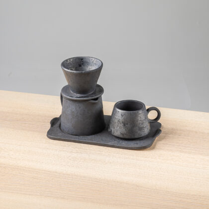 Set V60+Jarra+taza10oz+Charola-Negro Lumbre